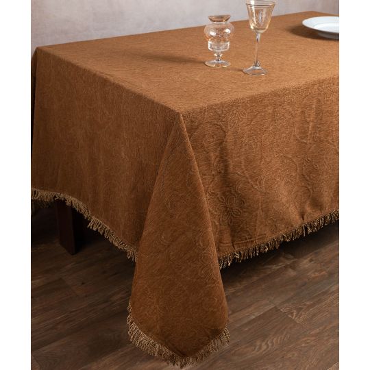 Σενίλ τραπεζομάντηλο 055 (200cm x 240cm) χρυσό