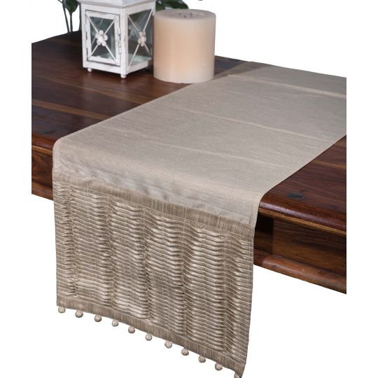 Silk Fashion καρέ  (85cm X 85cm) 3819 πλισέ ivory