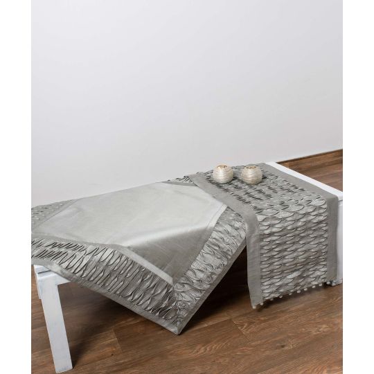 Silk Fashion Καρέ (85cm X 85cm) 8373 γκρι