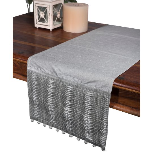 Silk Fashion καρέ (85cm X 85cm) 3819 πλισέ γκρί