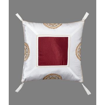 Μαξιλαροθήκη (40cm x 40cm) 612 ΧΜ-45 Μπορντώ