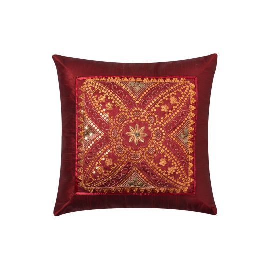 Μαξιλαροθήκη (40cm x 40cm) 703 ΧΝ-30 Μπορντώ