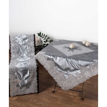 Τραβέρσα (40cm X 110cm) YL169-14B VELVET ΓΚΡΙ