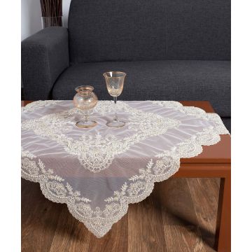 τραπεζοκαρέ (135cm x 135cm) YL12A-176 μπέζ