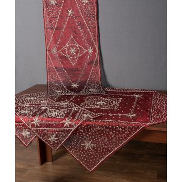 Silk Fashion Καρέ (100cm x 100cm) Ερατώ Μπορντώ