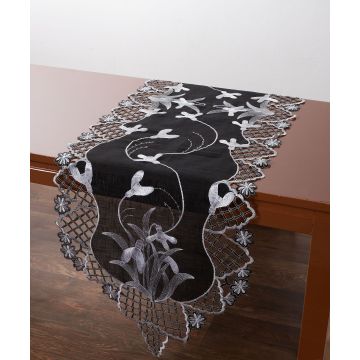 Τραβέρσα (45cm x 170cm) 8215 Μαύρο