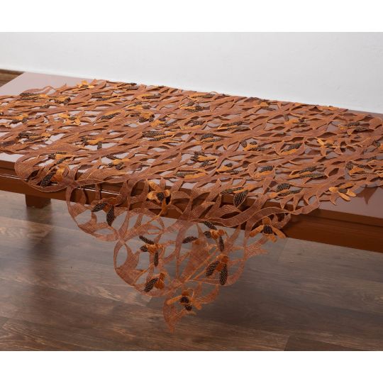 Silk Fashion Καρέ (85cm x 85cm) 7824 Καφέ