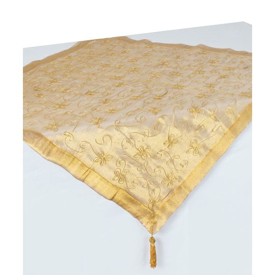 Silk Fashion Καρέ (90cm x 90cm) 0001061A Χρυσό