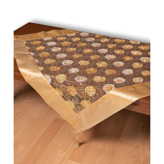 Τούλινο καρέ 264-17 (85cm x 85cm) χρυσό