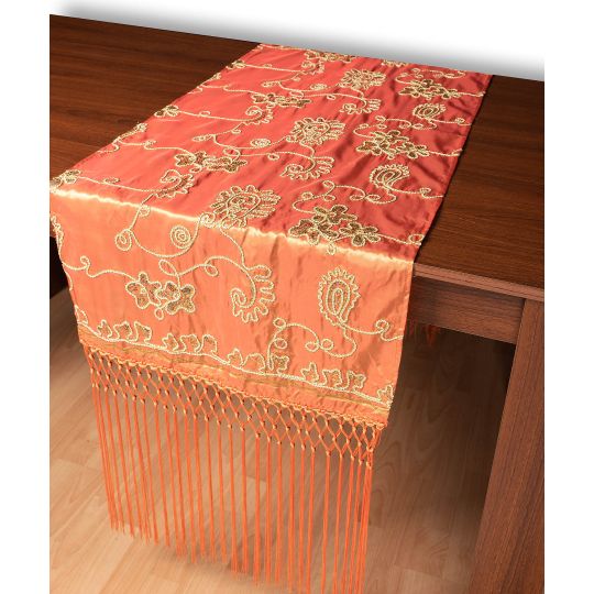 Σατέν τραβέρσα 7710 (50cm x 210cm) πορτοκαλί