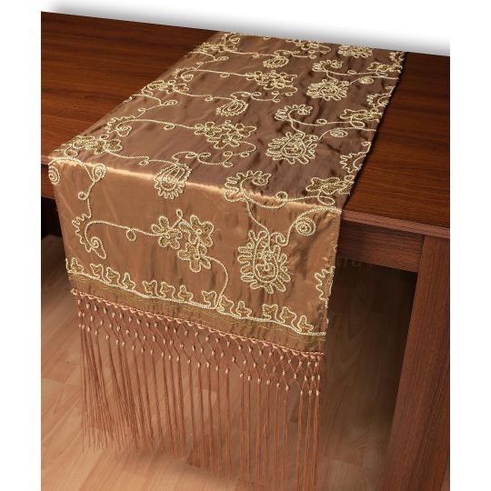 Σατέν τραβέρσα 7710 (50cm x 210cm) λαδί