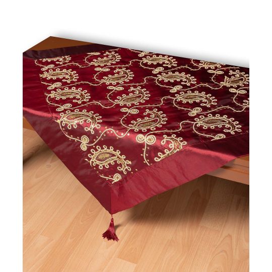 Σατέν καρέ 1028 (85cm x 85cm) μπορντώ