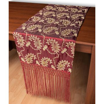 Σατέν τραβέρσα 1028 (50cm x 210cm) μπορντώ