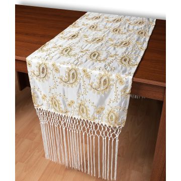 Σατέν τραβέρσα 1028 (50cm x 210cm) λευκό