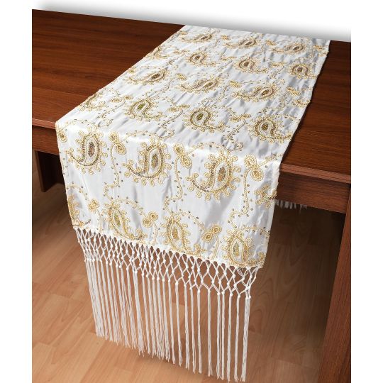 Σατέν τραβέρσα 1028 (50cm x 210cm) λευκό