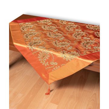 Σατέν καρέ 1028 (85cm x 85cm) πορτοκαλί