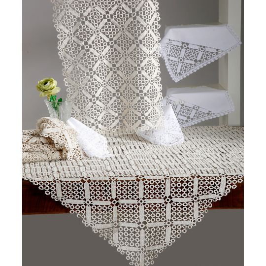 Χειροποίητο πλεκτό μερσεριζέ σετ 7 τεμαχίων NG33 (140cm x 140cm/90cm x 90cm/50cm x 150cm/60cm x 60cm x 2/40cm x 40cm x 2) λευκό Χειροποίητο πλεκτό μερσεριζέ σετ 7 τεμαχίων NG33 (140cm x 140cm/90cm x 90cm/50cm x 150cm/60cm x 60cm x 2/40cm x 40cm x 2) λευκό