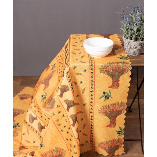 τραπεζομάντηλα ( 140cm x 180cm) mod3 κίτρινο