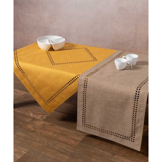 Silk Fashion καρέ (90cm x 90cm) bg18 κίτρινο/άμμου