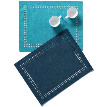 Silk Fashion Σουπλά bg18 (35cm x 45cm) τυρκουάζ/ράφ