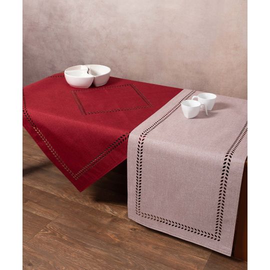 Silk Fashion καρέ (90cm x 90cm) bg18 αμέθυστος/κόκκινο