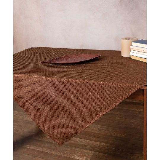 Τραπεζομάντηλο NELLY (175cm x 175cm) καφέ
