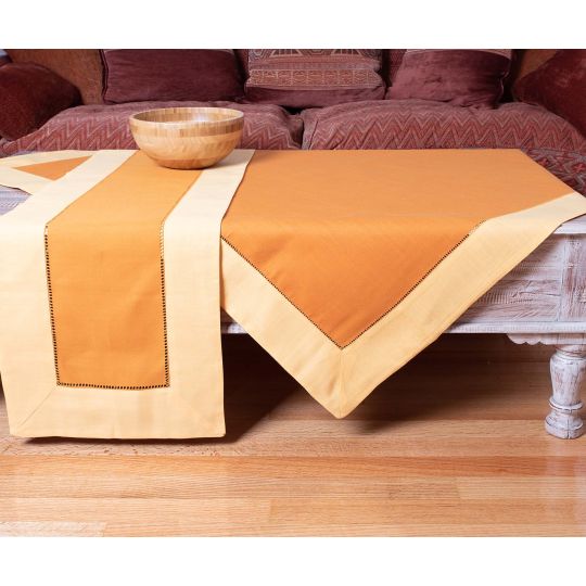 Silk Fashion καρέ (90cm x 90cm)  bg17 κίτρινο/πορτοκαλί