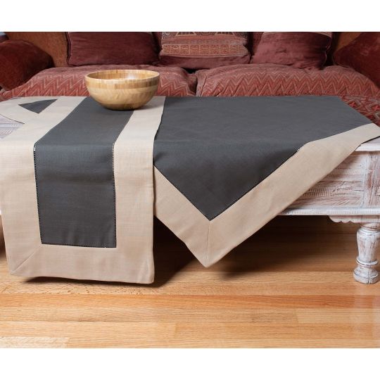 τραπεζομάντηλα (140cm x 180cm) bg17 μπεζ/καφέ
