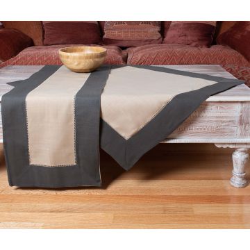 τραπεζομάντηλα (160cm x 220cm)  bg17 καφέ/μπεζ