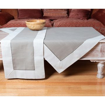 Silk Fashion καρέ (90cm x 90cm)  bg17 γκρι ανοιχτό/γκρι σκούρο