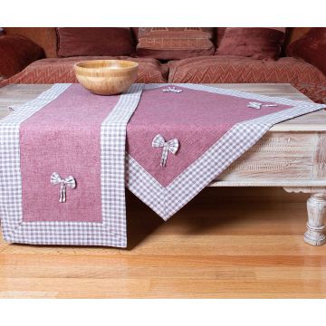 τραπεζομάντηλα (140cm x 180cm) bow μωβ