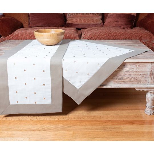 τραπεζομάντηλα (140cm x 180cm) spot γκρι