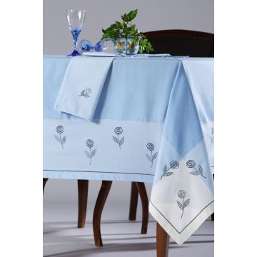 Τραπεζομάντηλο 623 (90cm x 90cm) σιέλ Τραπεζομάντηλο 623 (90cm x 90cm) σιέλ