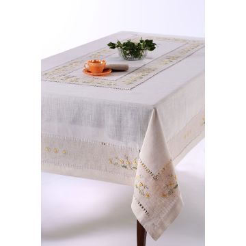 Χειροποίητο τραπεζομάντηλο 9858 (170cm x 220cm) κίτρινο