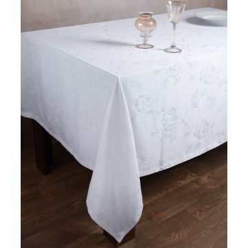 Ζακάρ τραπεζομάντηλο 10190 (140cm x 210cm) λευκό