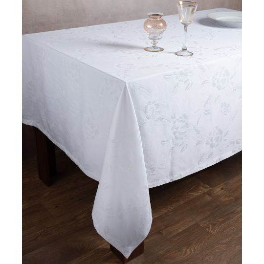 Ζακάρ τραπεζομάντηλο 10190 (140cm x 210cm) λευκό
