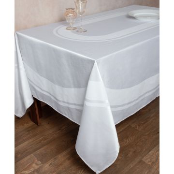 Ζακάρ τραπεζομάντηλο 423 (180cm x 310cm) λευκό