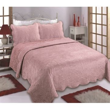 Silk Fashion Κουβέρτα βελούδο με sherpa NX2211 (220cm x 240cm + 2x50cm x 70cm) pink Silk Fashion Κουβέρτα βελούδο με sherpa NX2211 (220cm x 240cm + 2x50cm x 70cm) pink