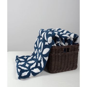 κουβέρτα coral fleece (220cm x 240cm) σταυρός της Silk Fashion