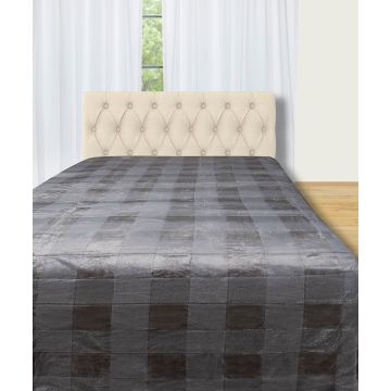 Fleece  (240cm x 240cm) χωρίς sherpa γκρί της Silk Fashion