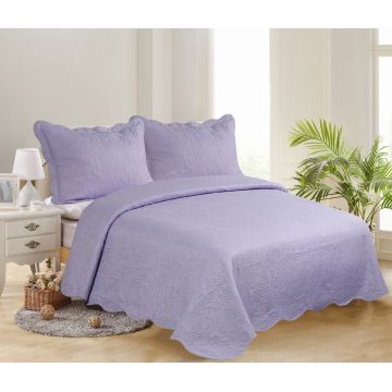 Silk Fashion ΥΠΕΡΔΙΠΛΟ ΚΟΥΒΕΡΛΙ (220cm x 240cm + 2 x 50cm x 70cm )SOLID LIGHT LILA/ DARK LILA Silk Fashion ΥΠΕΡΔΙΠΛΟ ΚΟΥΒΕΡΛΙ (220cm x 240cm + 2 x 50cm x 70cm )SOLID LIGHT LILA/ DARK LILA