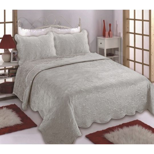 ΚΟΥΒΕΡΛΙ SUPERSOFT NX2212 (220cm x 240cm + 2 x 50cm x 70cm ) LIGHT GREY της Silk Fashion