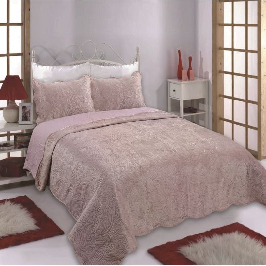 ΚΟΥΒΕΡΛΙ SUPERSOFT NX2212 (220cm x 240cm + 2 x 50cm x 70cm ) SYKLAMEN της Silk Fashion