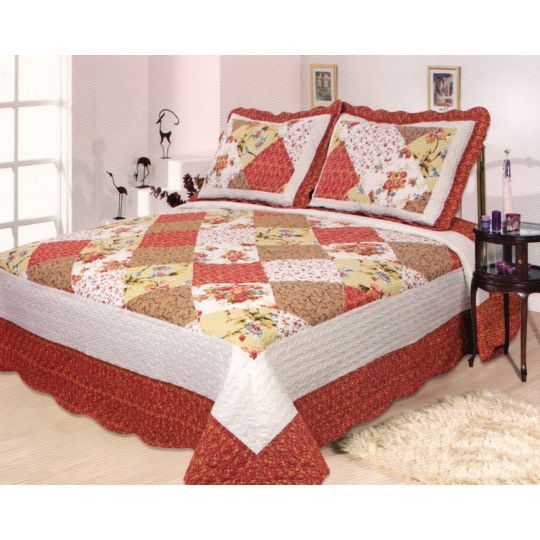 ΚΟΥΒΕΡΛΙ σετ (160cm x 220cm + 1 x 50cm x 70cm) CH9809Y της Silk Fashion