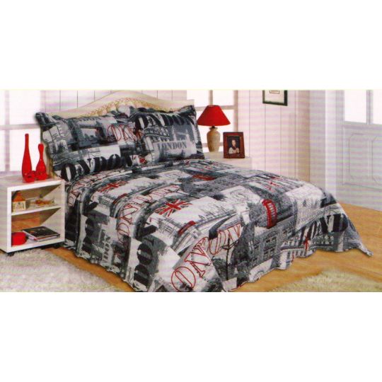 ΚΟΥΒΕΡΛΙ σετ (220cm x 240cm + 2 x 50cm x 70cm) W64766 της Silk Fashion