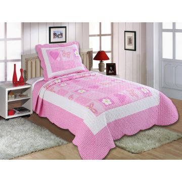 ΚΟΥΒΕΡΛΙ σετ (160cm x 220cm + 1 x 50cm x 70cm) GIRL 006 της Silk Fashion