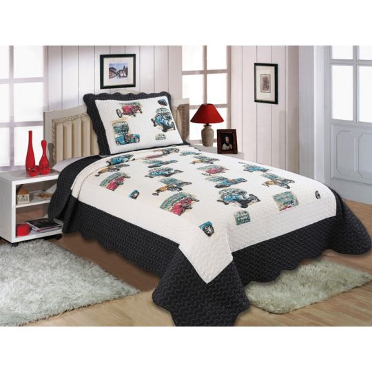 ΚΟΥΒΕΡΛΙ  σετ (160cm x 220cm + 1 x 50cm x 70cm) 1511-39 της Silk Fashion 