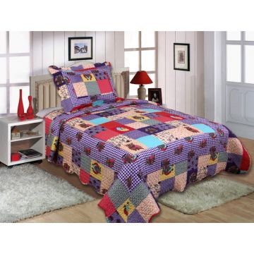 ΚΟΥΒΕΡΛΙ σετ (160cm x 220cm + 1 x 50cm x 70cm) 13-74 της Silk Fashion