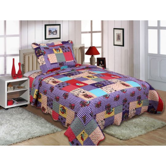 ΚΟΥΒΕΡΛΙ σετ (160cm x 220cm + 1 x 50cm x 70cm) 13-74 της Silk Fashion