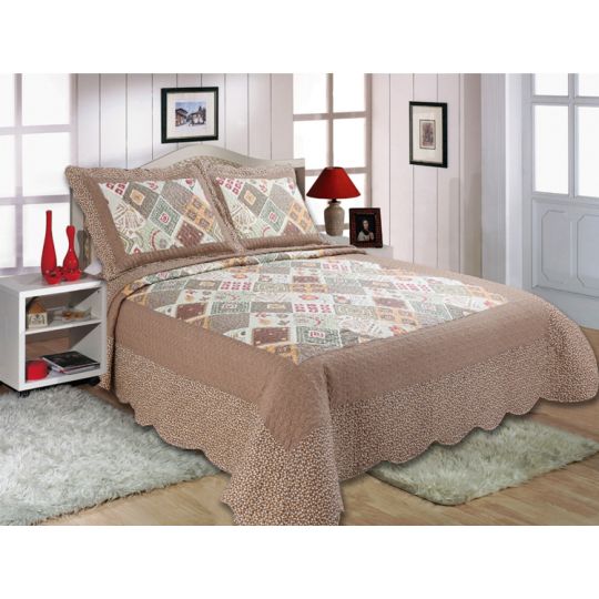 ΚΟΥΒΕΡΛΙ  σετ (160cm x 220cm + 1 x 50cm x 70cm) LT1486 της Silk Fashion 